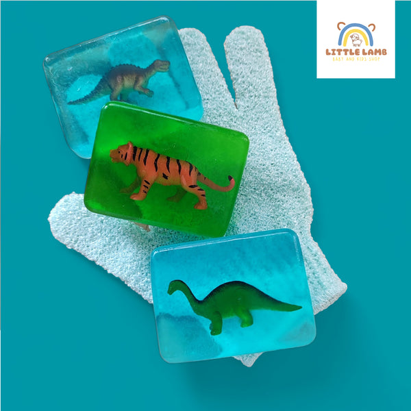 Clear Colorful Scented Soap with Surprise Toy Inside