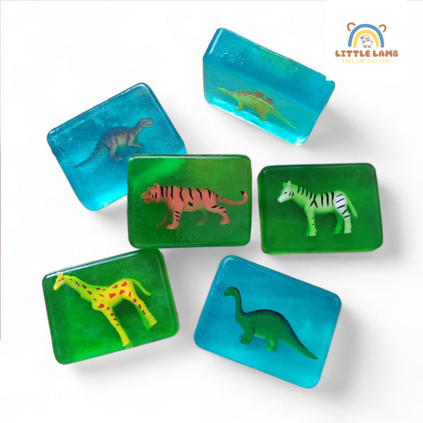 Clear Colorful Scented Soap with Surprise Toy Inside