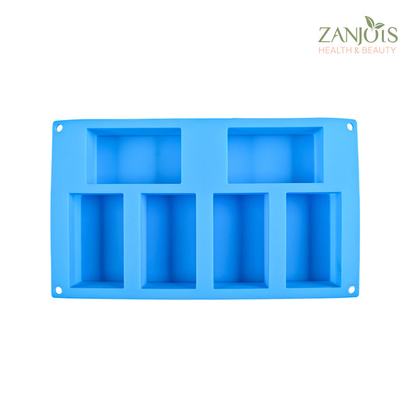 Silicone Mold 6 Cavity Rectangle Food Grade for Soap Resin Baking Chocolate Craft