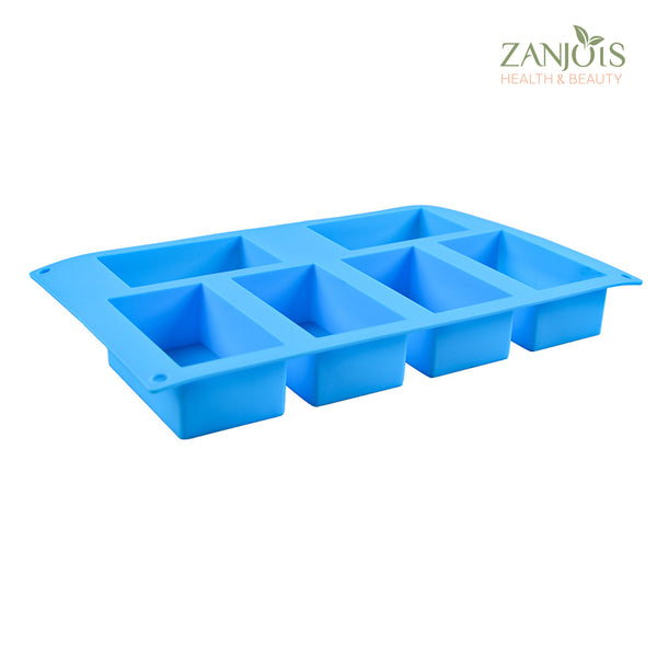 Silicone Mold 6 Cavity Rectangle Food Grade for Soap Resin Baking Chocolate Craft