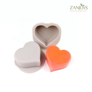 Silicon Mold 3D Heart Shaped Soap Molder For Soap Making Handmade Craft Baking Food Grade