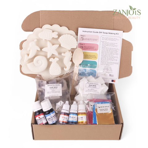DIY Soap Making Kit for Kids Seahorse Shells Hand or Body Soap